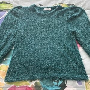 Teal Fuzzy Sweater